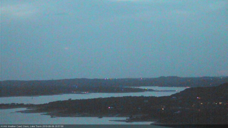 Lake Travis webcam, June 6, 2018 8:00 PM CT