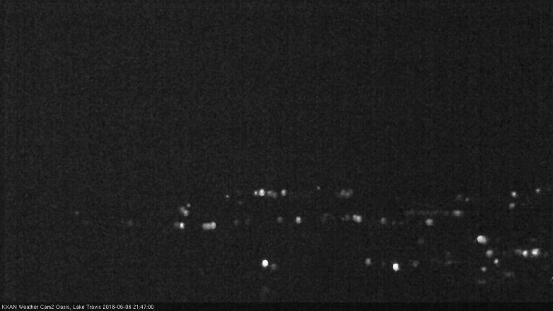 Lake Travis webcam, June 6, 2018 8:50 PM CT