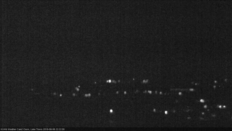 Lake Travis webcam, June 6, 2018 9:25 PM CT