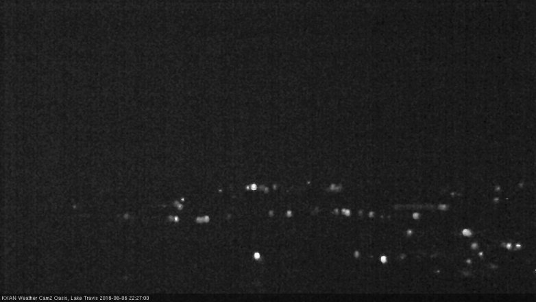 Lake Travis webcam, June 6, 2018 9:30 PM CT