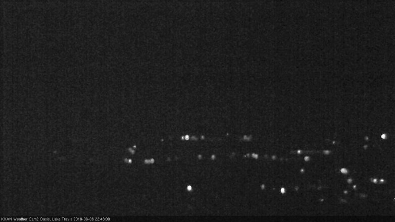 Lake Travis webcam, June 6, 2018 9:45 PM CT