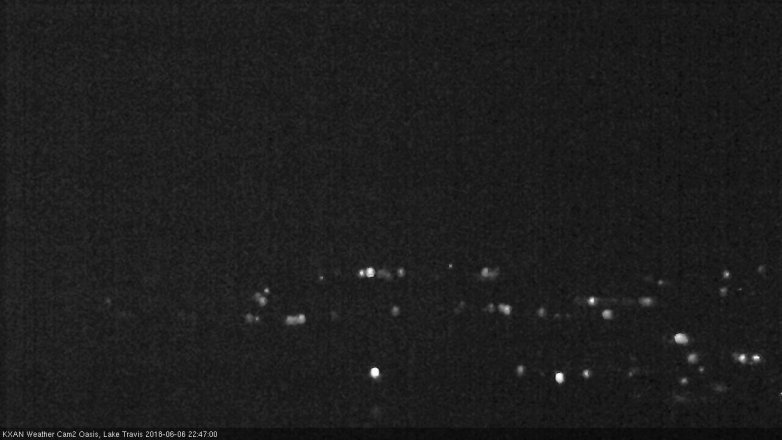 Lake Travis webcam, June 6, 2018 9:50 PM CT