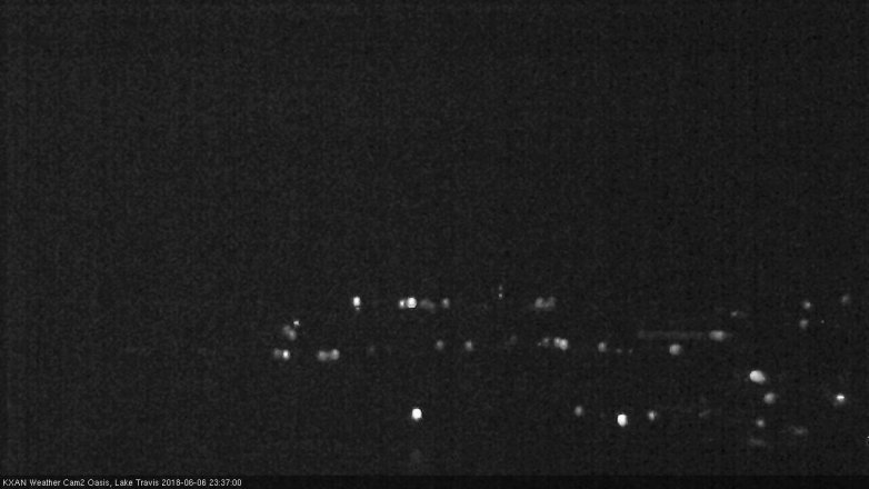 Lake Travis webcam, June 6, 2018 10:40 PM CT