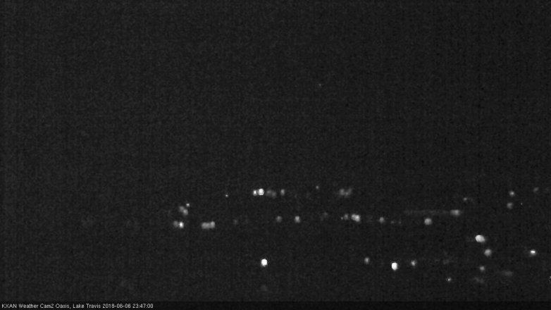 Lake Travis webcam, June 6, 2018 10:50 PM CT