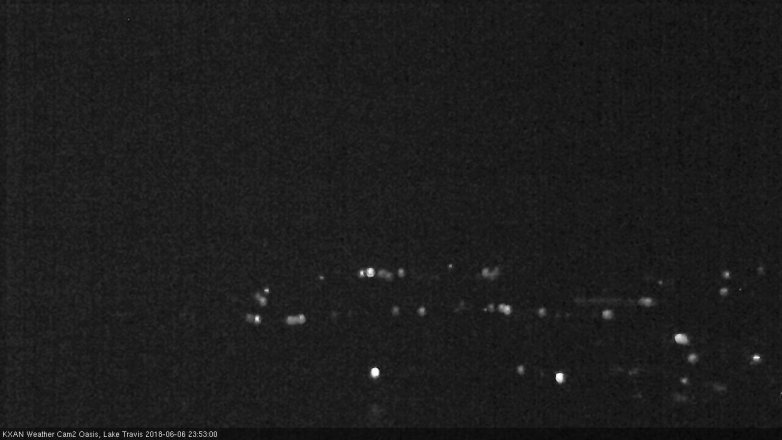 Lake Travis webcam, June 6, 2018 10:55 PM CT