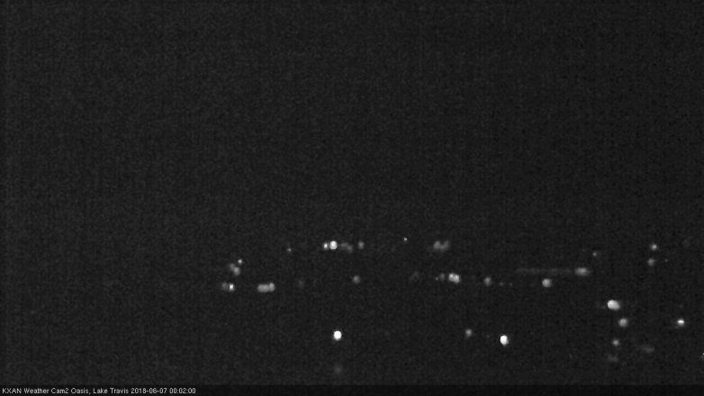 Lake Travis webcam, June 6, 2018 11:05 PM CT