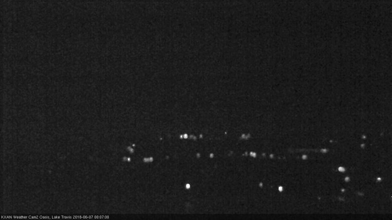 Lake Travis webcam, June 6, 2018 11:10 PM CT