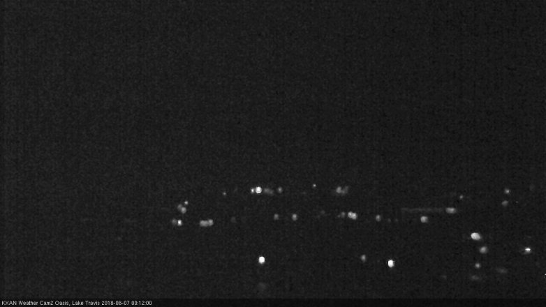 Lake Travis webcam, June 6, 2018 11:15 PM CT