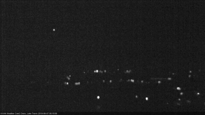 Lake Travis webcam, June 6, 2018 11:20 PM CT