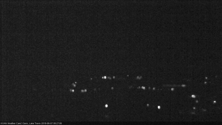 Lake Travis webcam, June 6, 2018 11:30 PM CT