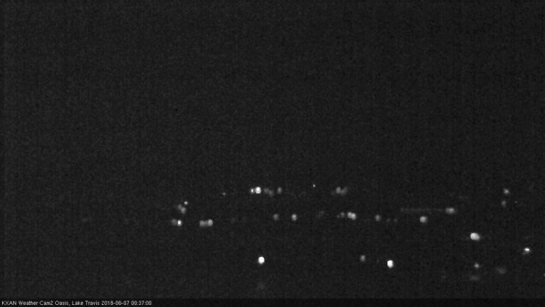 Lake Travis webcam, June 6, 2018 11:40 PM CT