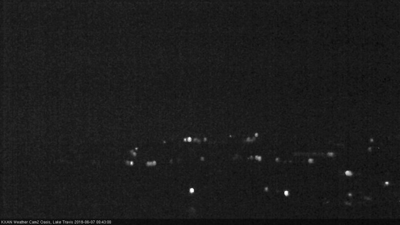 Lake Travis webcam, June 6, 2018 11:45 PM CT