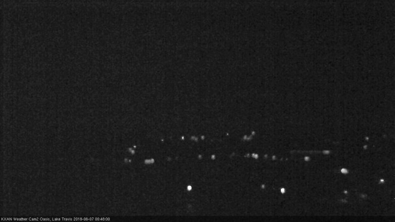 Lake Travis webcam, June 6, 2018 11:50 PM CT