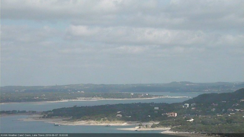 Lake Travis webcam, June 7, 2018 9:05 AM CT