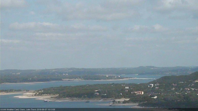 Lake Travis webcam, June 7, 2018 9:15 AM CT