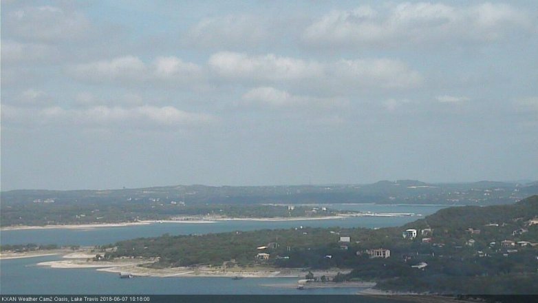 Lake Travis webcam, June 7, 2018 9:20 AM CT