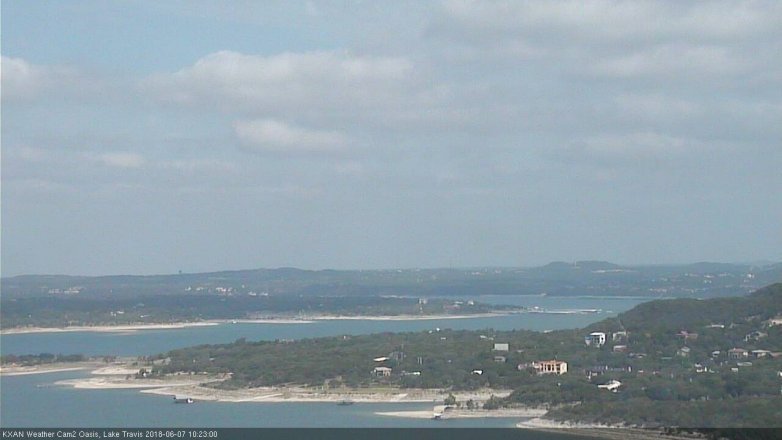 Lake Travis webcam, June 7, 2018 9:25 AM CT