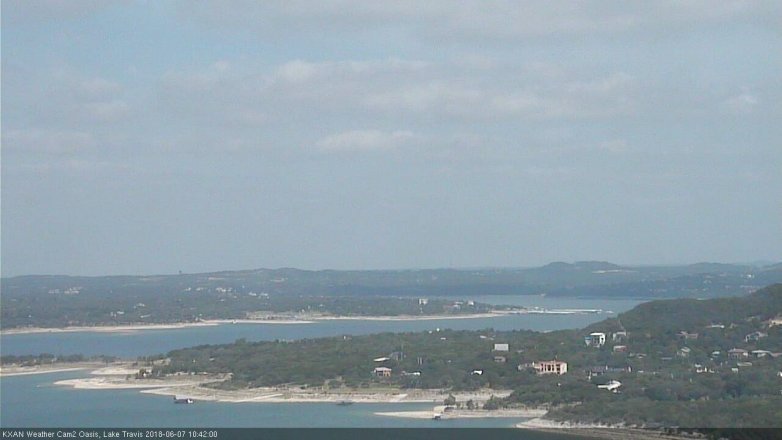 Lake Travis webcam, June 7, 2018 9:45 AM CT