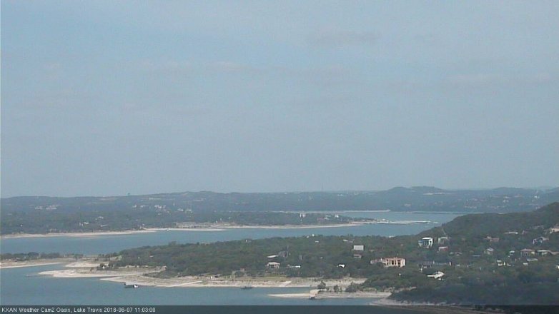 Lake Travis webcam, June 7, 2018 10:05 AM CT
