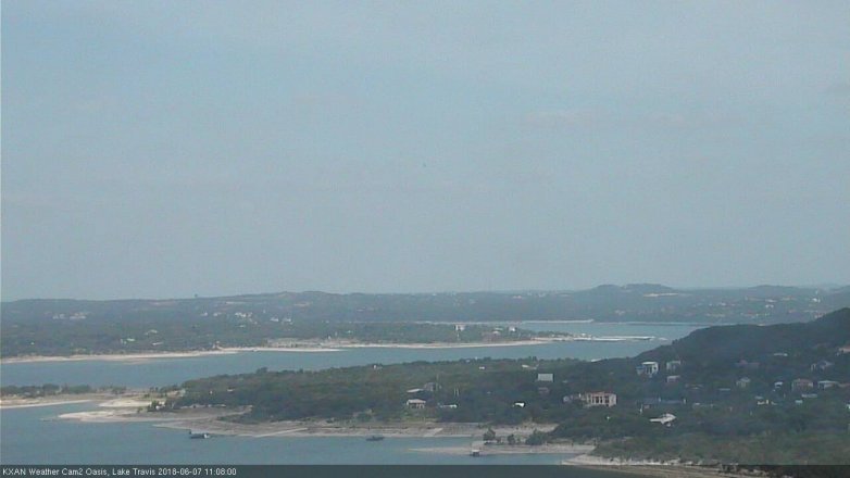Lake Travis webcam, June 7, 2018 10:10 AM CT