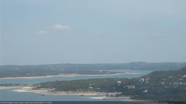 Lake Travis webcam, June 7, 2018 10:35 AM CT
