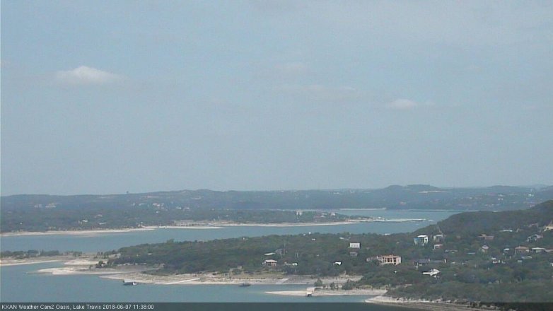 Lake Travis webcam, June 7, 2018 10:40 AM CT