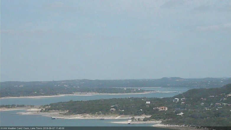 Lake Travis webcam, June 7, 2018 10:50 AM CT