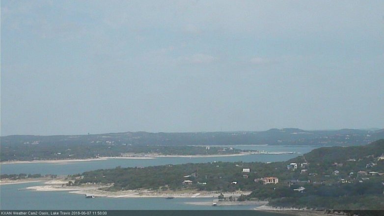 Lake Travis webcam, June 7, 2018 11:00 AM CT