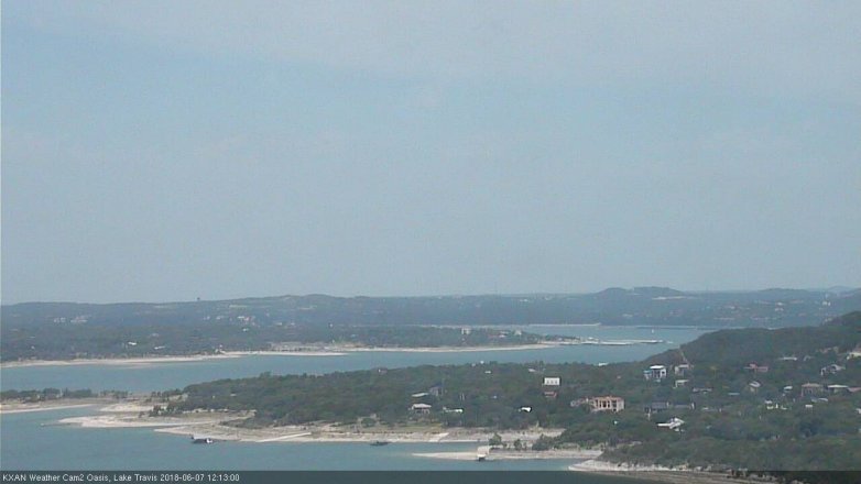 Lake Travis webcam, June 7, 2018 11:15 AM CT