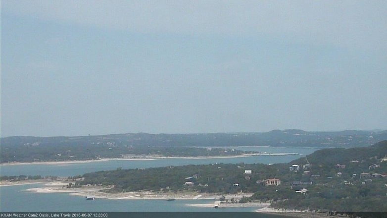 Lake Travis webcam, June 7, 2018 11:25 AM CT