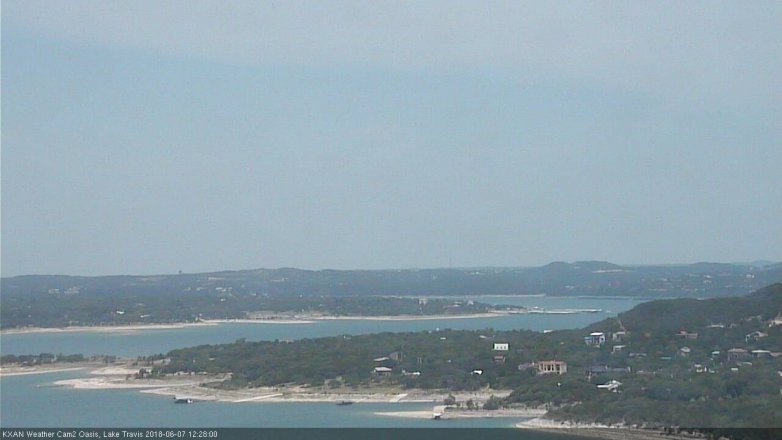 Lake Travis webcam, June 7, 2018 11:30 AM CT