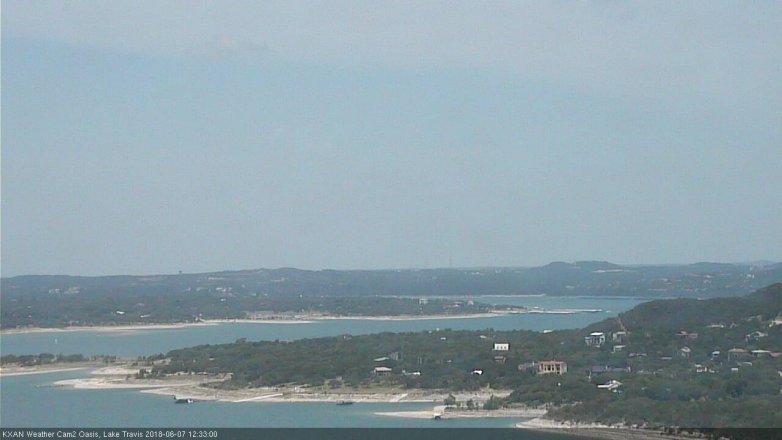 Lake Travis webcam, June 7, 2018 11:35 AM CT