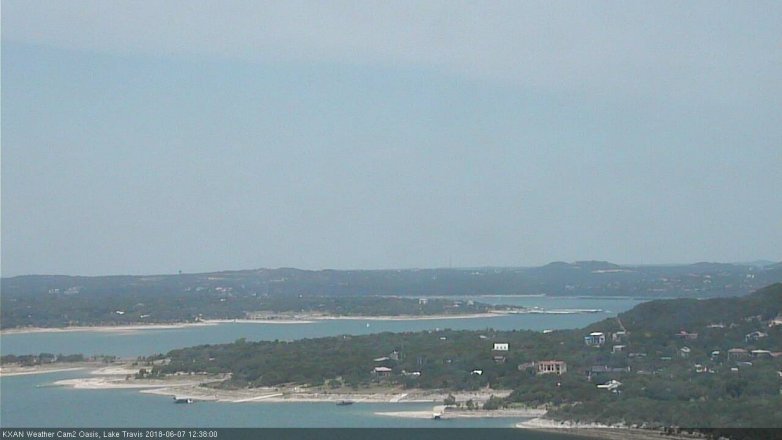 Lake Travis webcam, June 7, 2018 11:40 AM CT