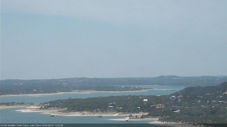 Lake Travis webcam, June 7, 2018 11:55 AM CT