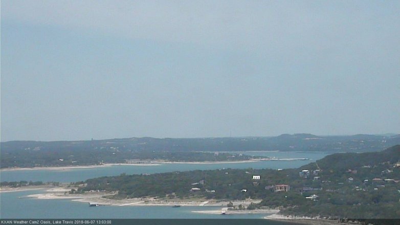 Lake Travis webcam, June 7, 2018 12:05 PM CT