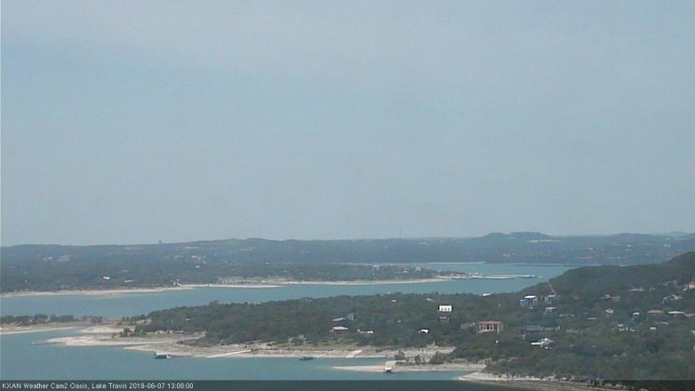 Lake Travis webcam, June 7, 2018 12:10 PM CT