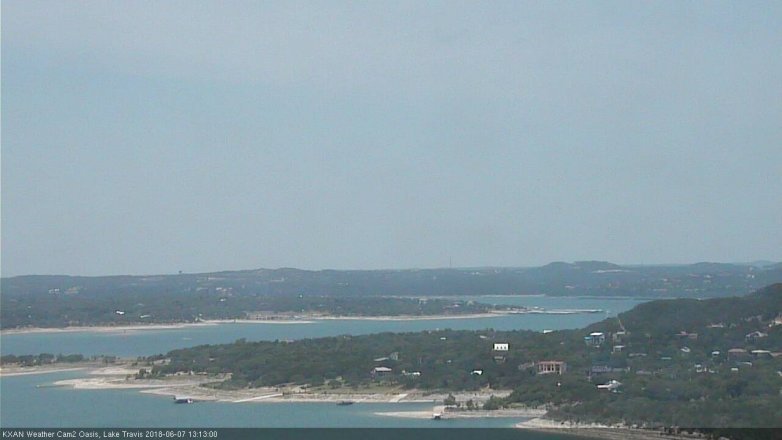 Lake Travis webcam, June 7, 2018 12:15 PM CT