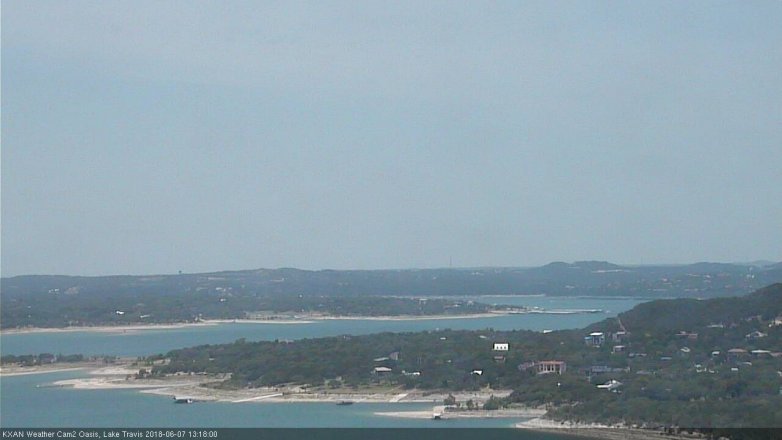 Lake Travis webcam, June 7, 2018 12:20 PM CT
