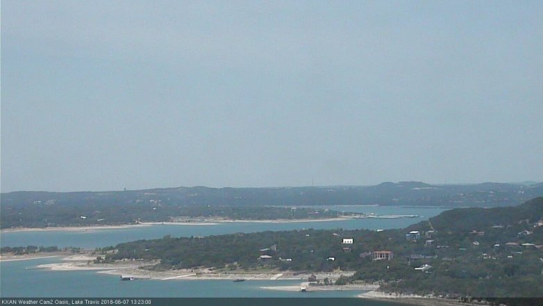 Lake Travis webcam, June 7, 2018 12:25 PM CT