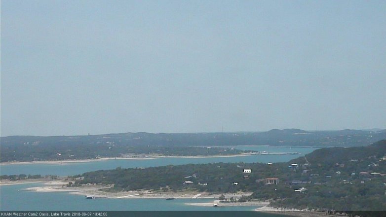 Lake Travis webcam, June 7, 2018 12:45 PM CT