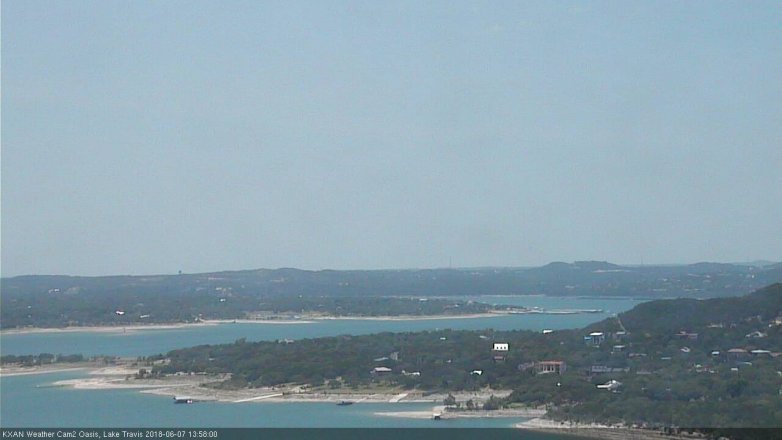 Lake Travis webcam, June 7, 2018 1:00 PM CT