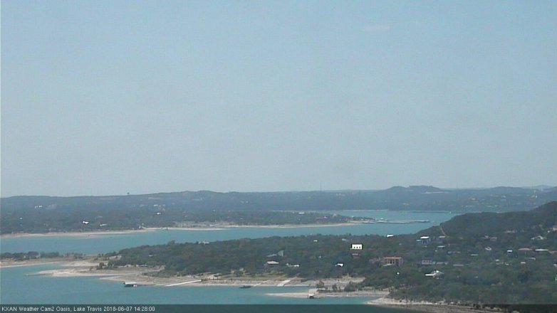 Lake Travis webcam, June 7, 2018 1:30 PM CT