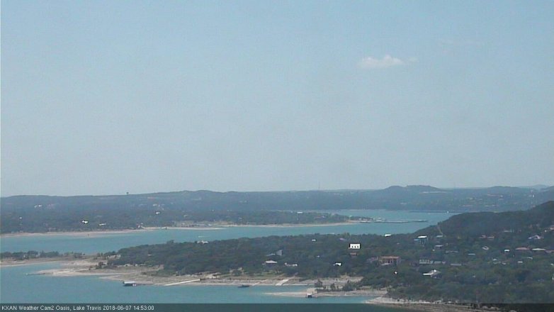 Lake Travis webcam, June 7, 2018 1:55 PM CT
