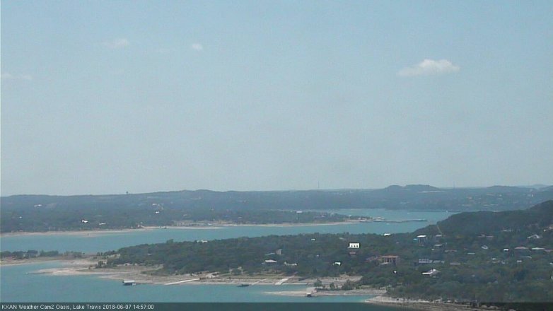 Lake Travis webcam, June 7, 2018 2:00 PM CT