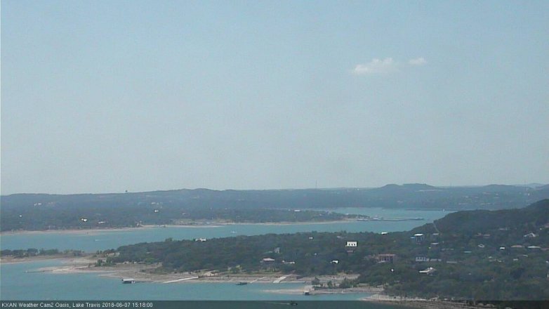 Lake Travis webcam, June 7, 2018 2:20 PM CT