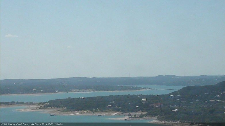 Lake Travis webcam, June 7, 2018 2:30 PM CT