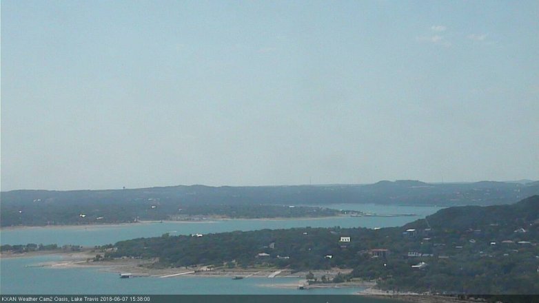 Lake Travis webcam, June 7, 2018 2:40 PM CT