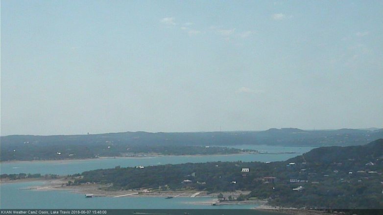 Lake Travis webcam, June 7, 2018 2:50 PM CT