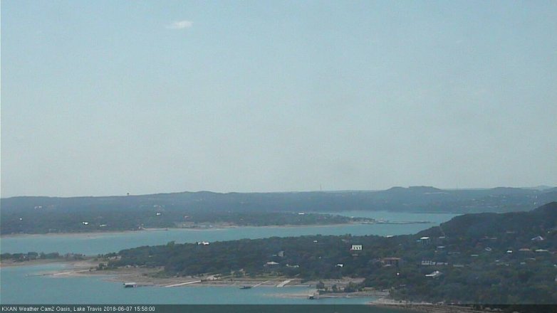 Lake Travis webcam, June 7, 2018 3:00 PM CT