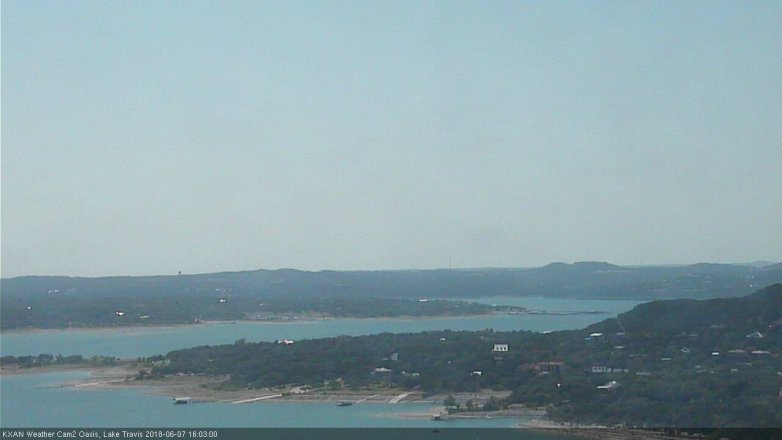 Lake Travis webcam, June 7, 2018 3:05 PM CT
